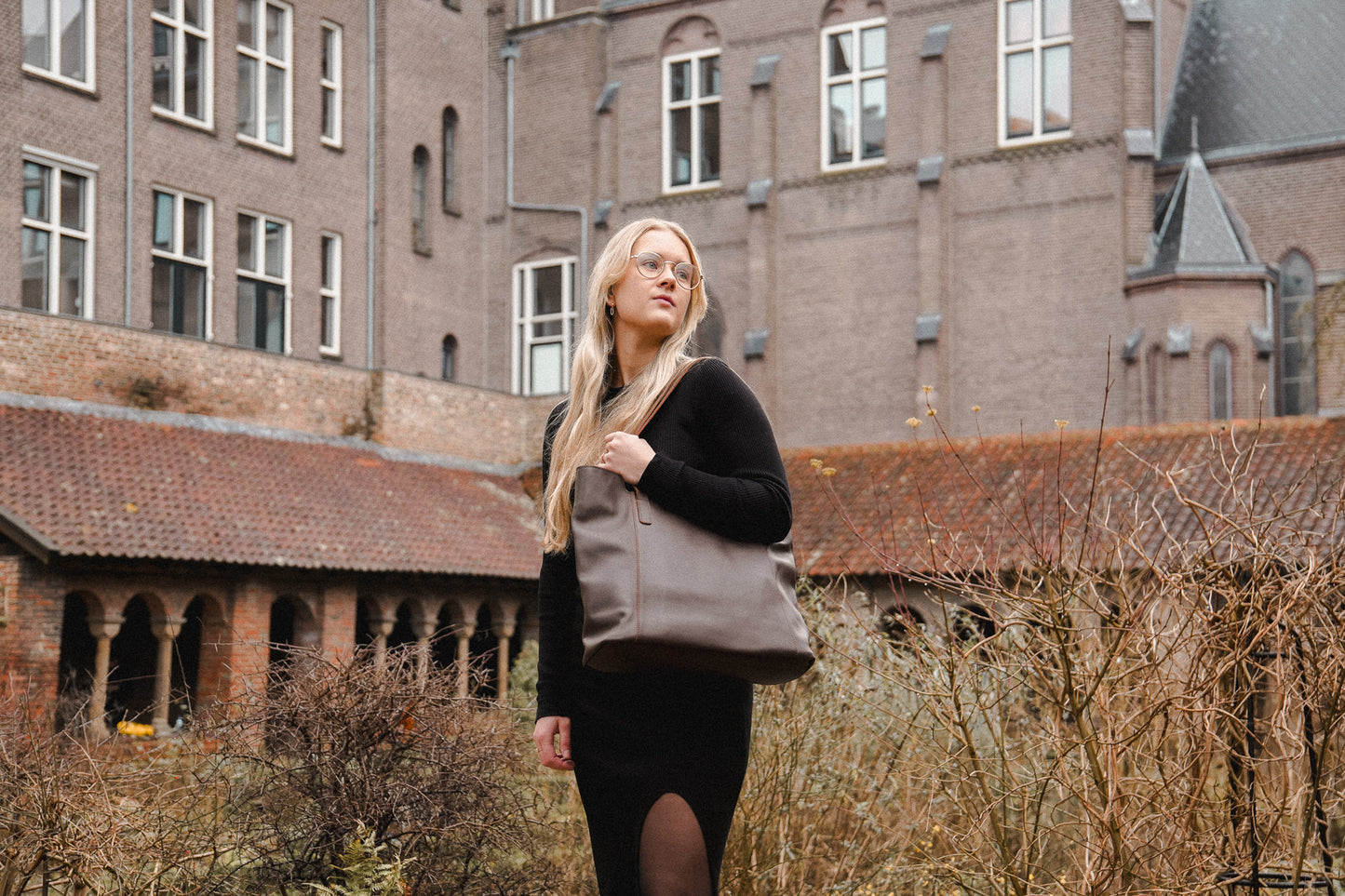 Leren Handtas 'Zembil' - Klassiek Bruin