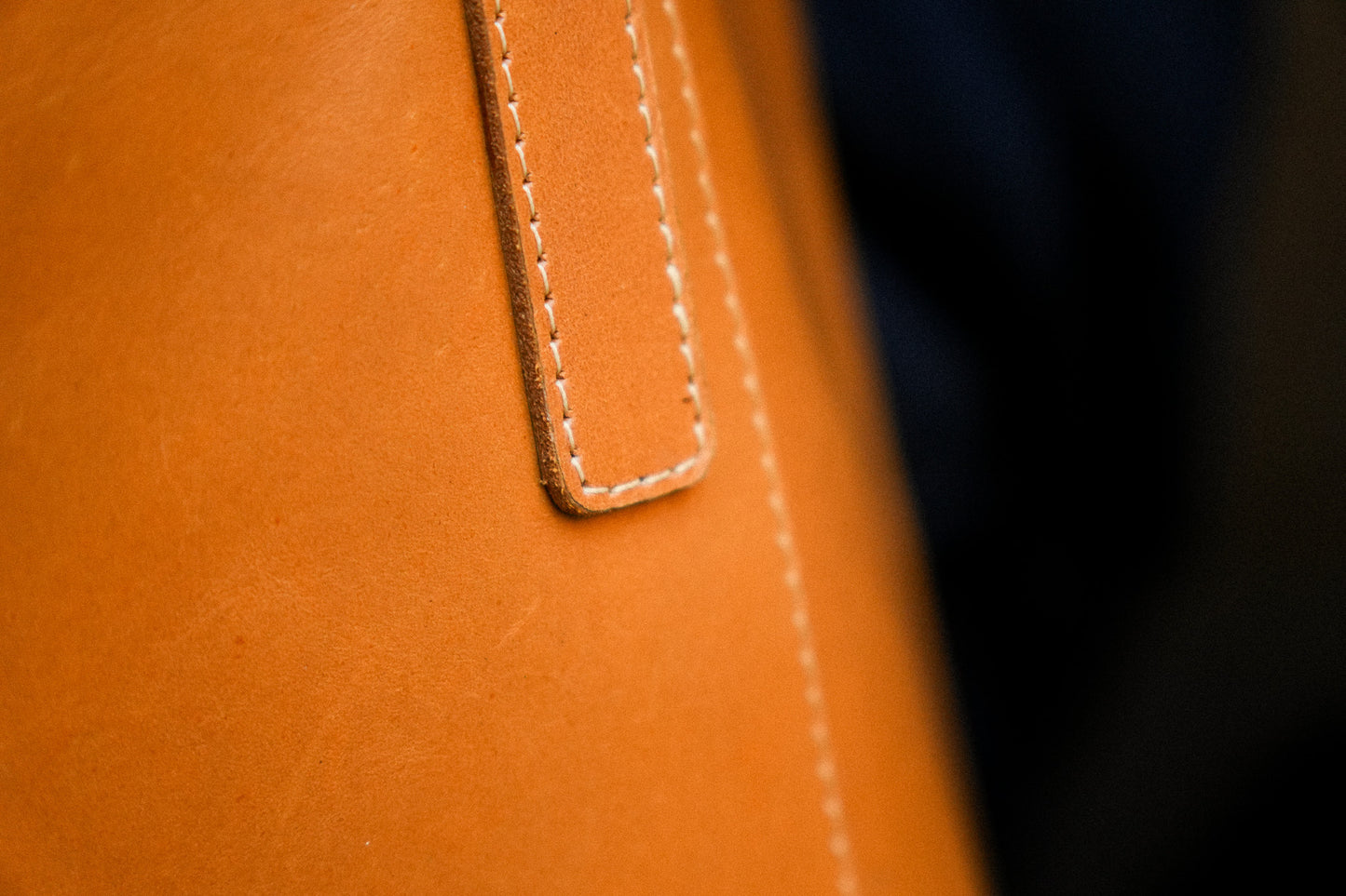 Leather Handbag 'Zembil' - Camel