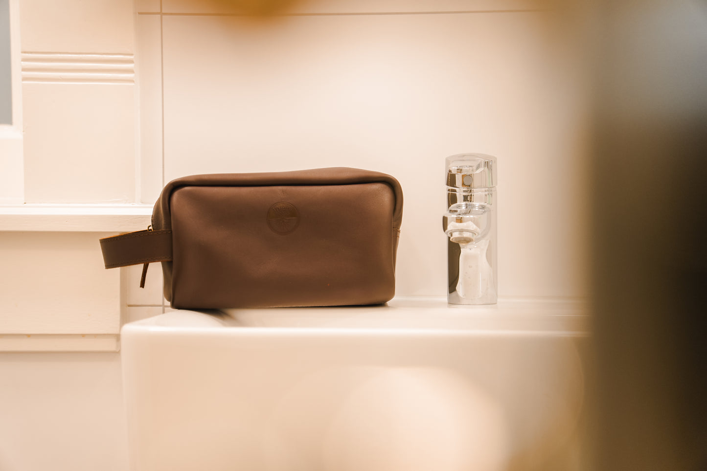 Leren Toilettas 'Hana'