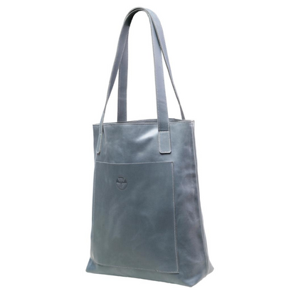 Leather Handbag Mekina black | brown