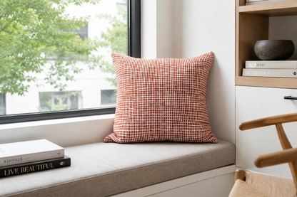 Cotton Cushion Hali red | beige | light grey