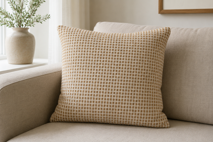 Cotton Cushion Hali red | beige | light grey