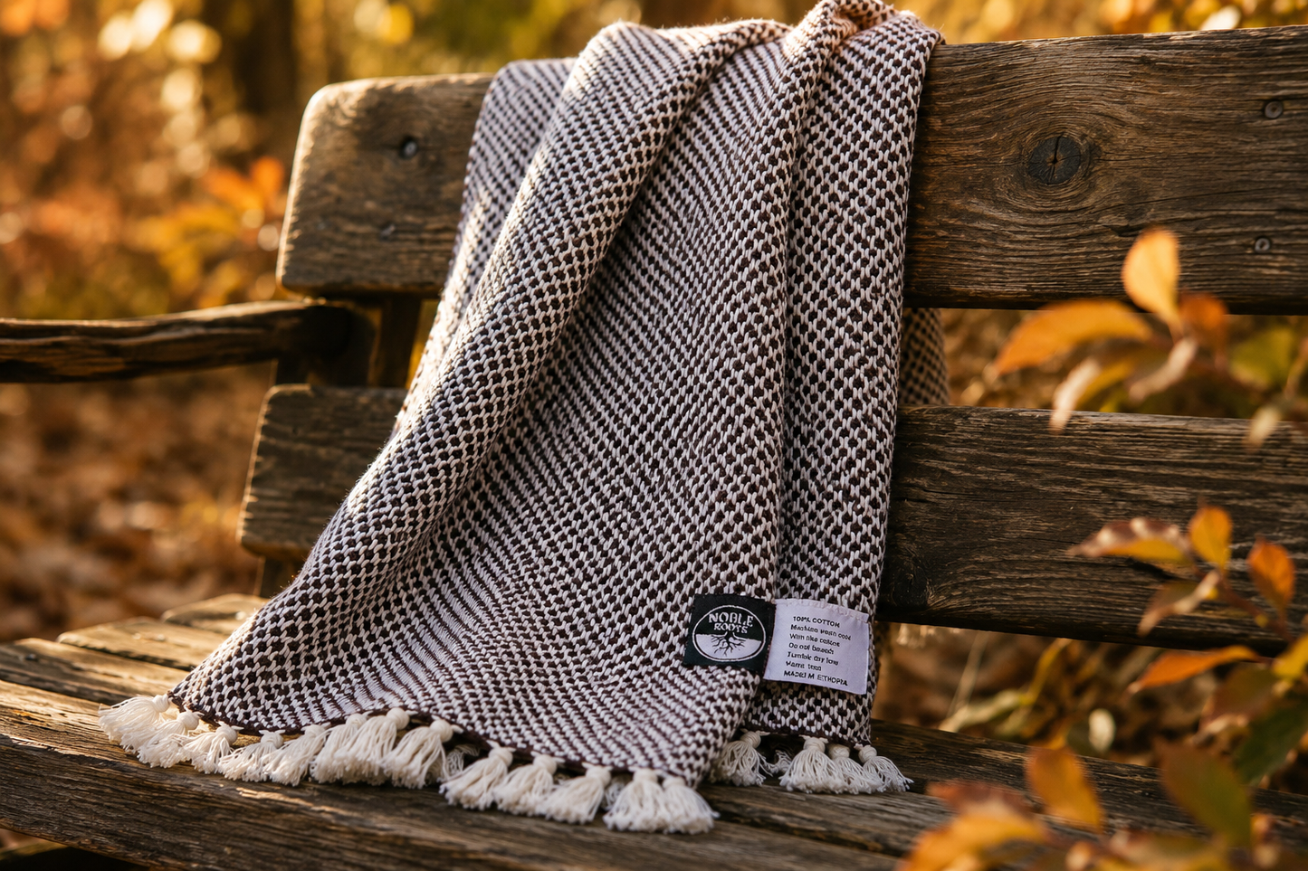 Katoenen Sjaal Maya zwart | bruin | roze | beige
