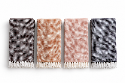 Katoenen Sjaal Maya zwart | bruin | roze | beige