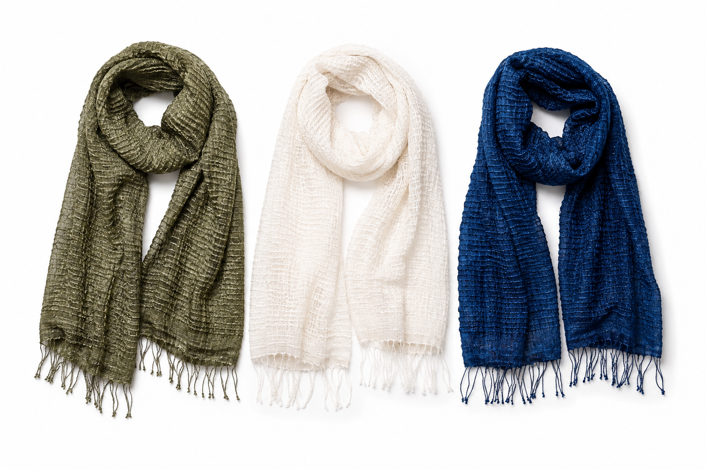 Silk Scarf Queen Saba cream | blue | green