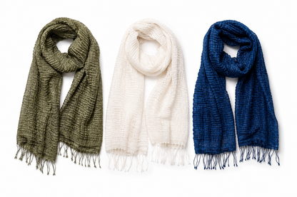 Silk Scarf Queen Saba cream | blue | green