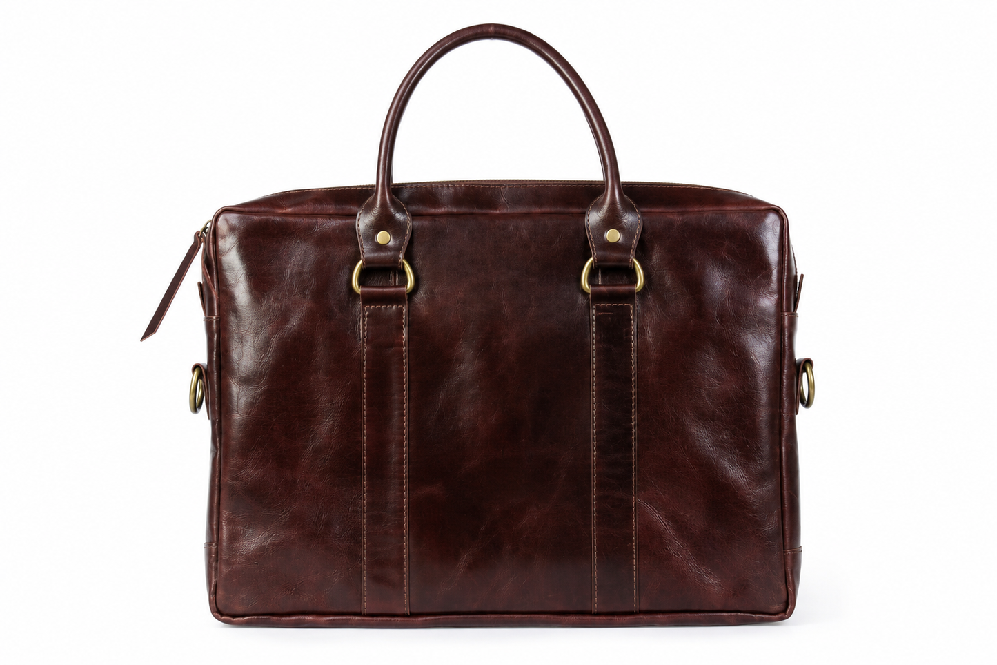 Leren Laptoptas Loga bruin