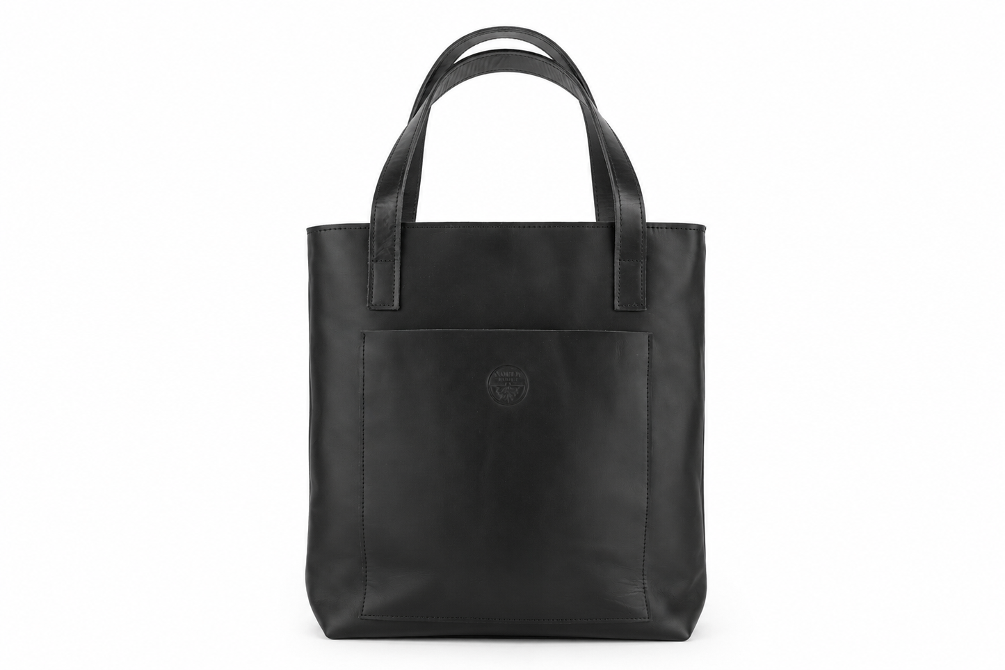 Leather Handbag Mekina black | brown