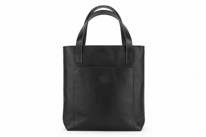 Leather Handbag Mekina black | brown