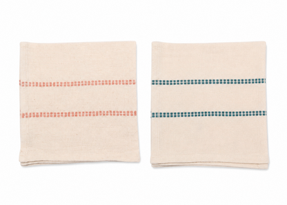 Set Katoenen Servetten Guna roze | blauw