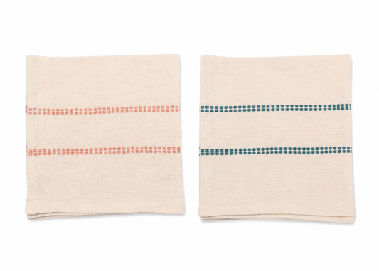 Set Katoenen Servetten Guna roze | blauw