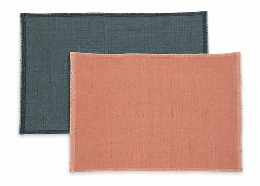 Set Katoenen Placemats Alayta roze | blauw