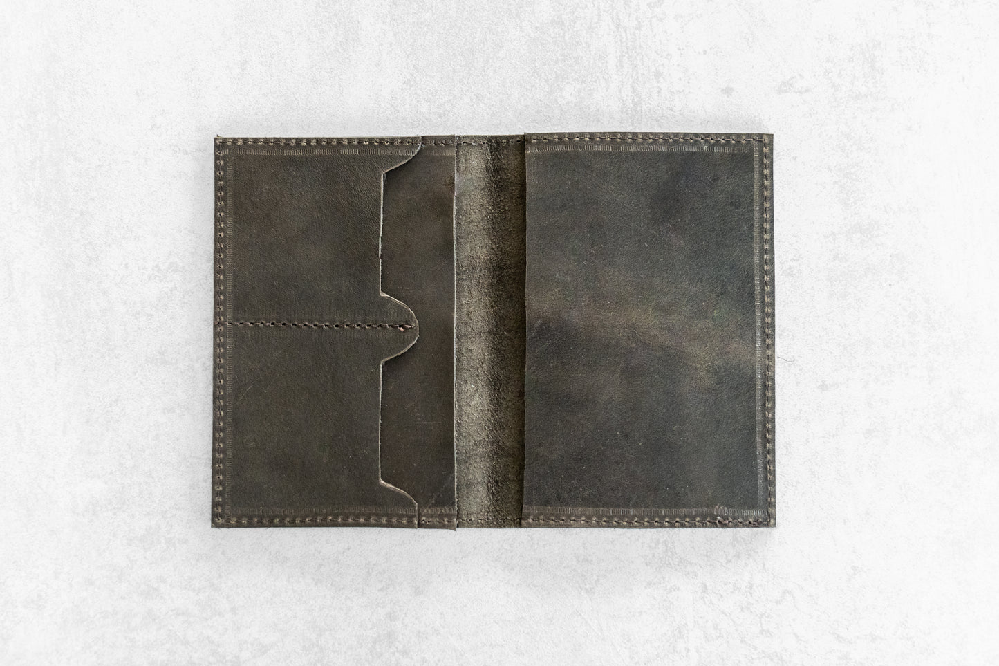 Leren Paspoorthouder zwart | bruin | groen