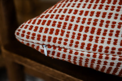 Katoenen Kussen Hali rood | beige | lichtgrijs