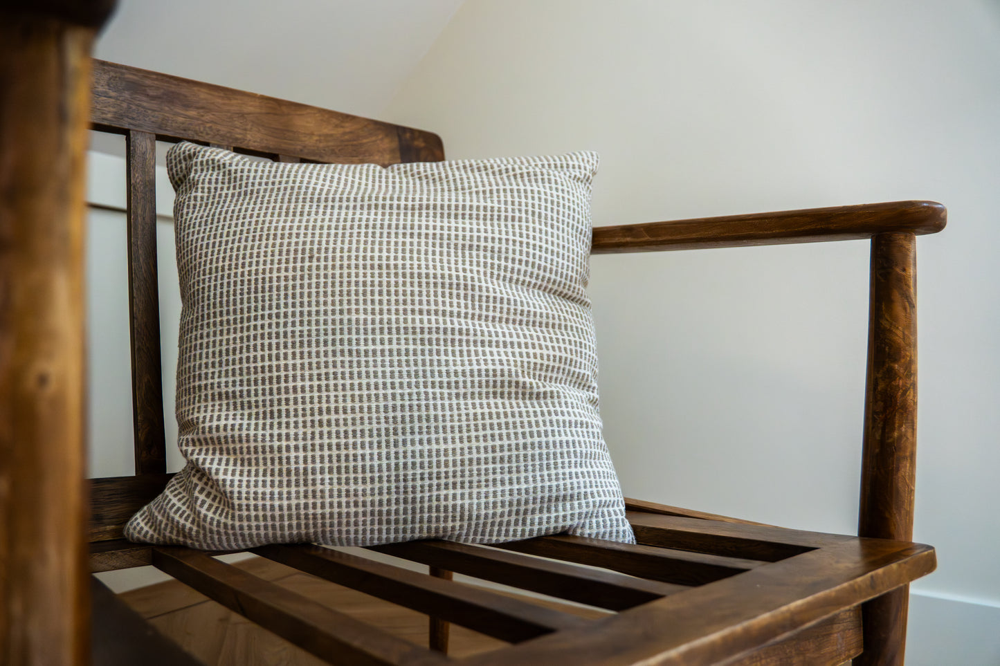 Katoenen Kussen Hali rood | beige | lichtgrijs