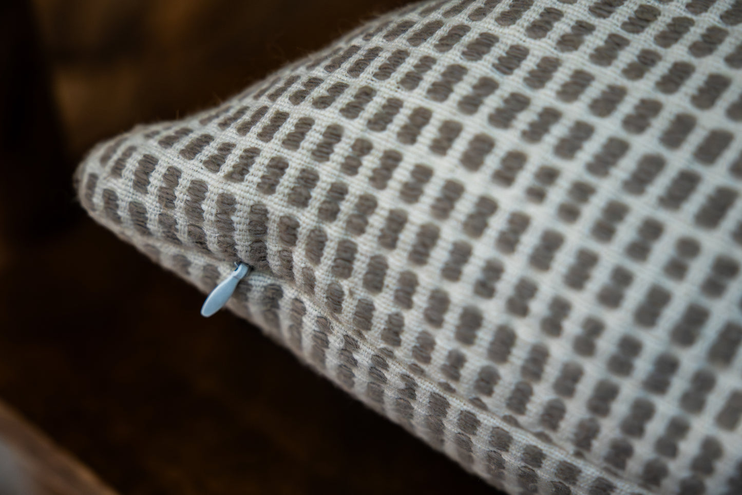 Katoenen Kussen Hali rood | beige | lichtgrijs