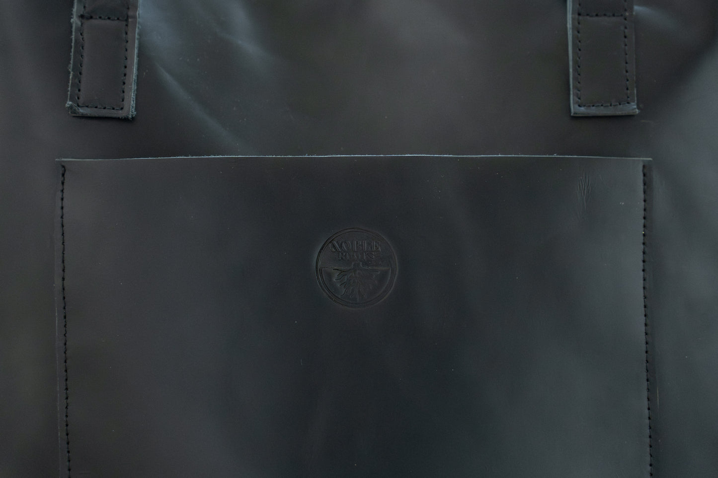 Leren Handtas Mekina zwart | bruin