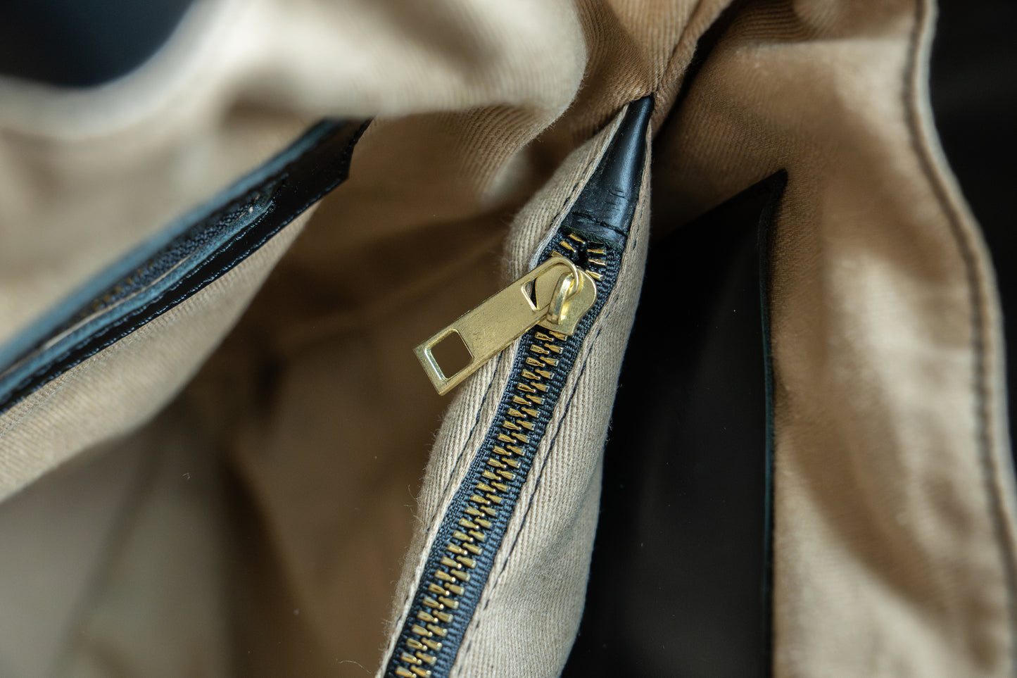 Leren Handtas Mekina zwart | bruin