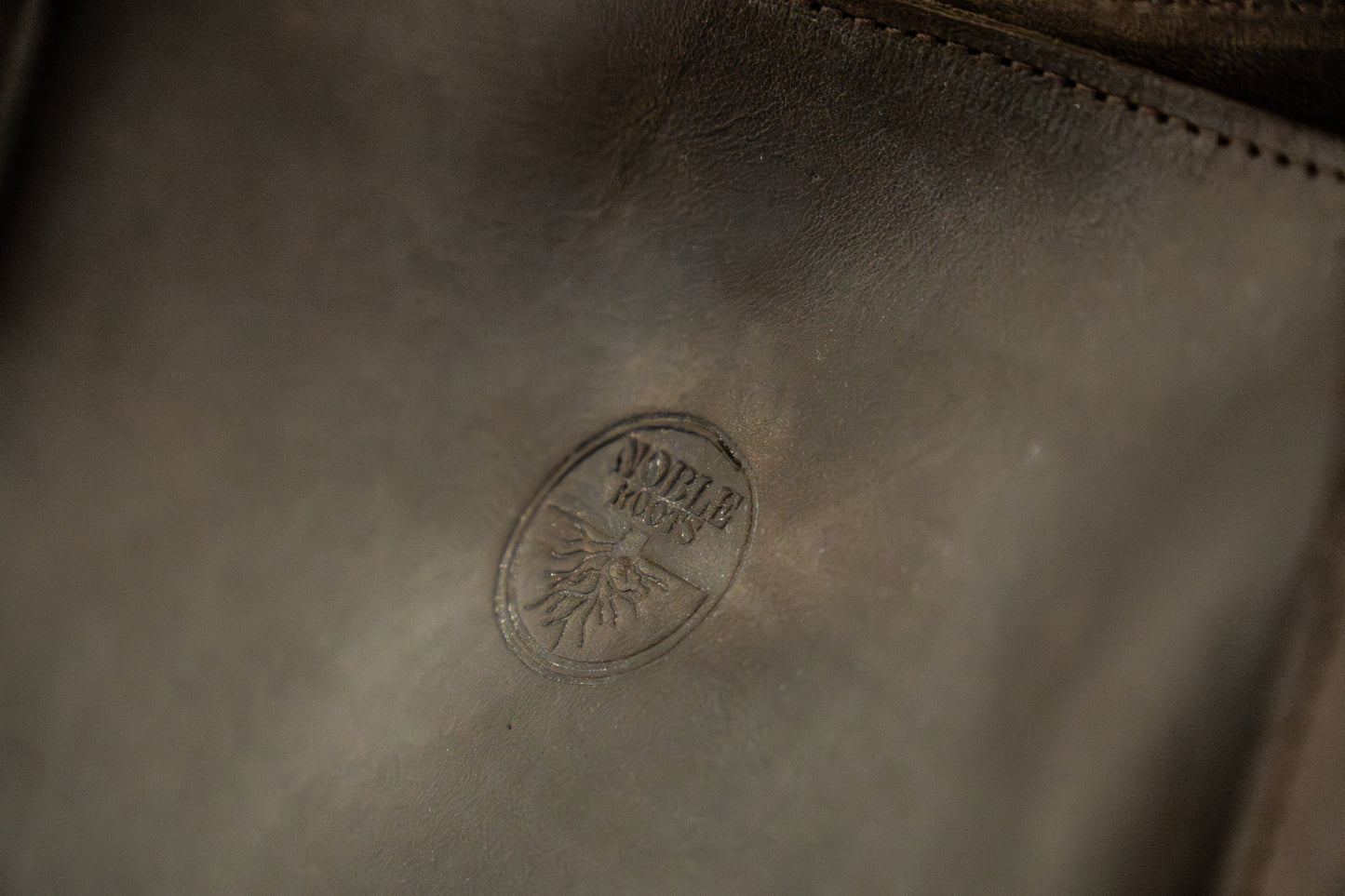 Leren Handtas Mekina zwart | bruin