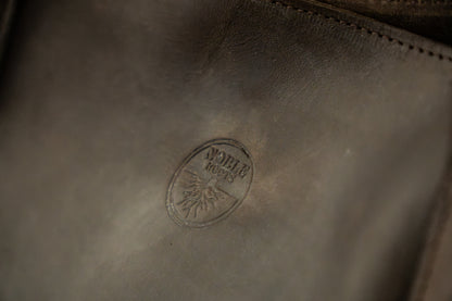 Leren Handtas Mekina zwart | bruin