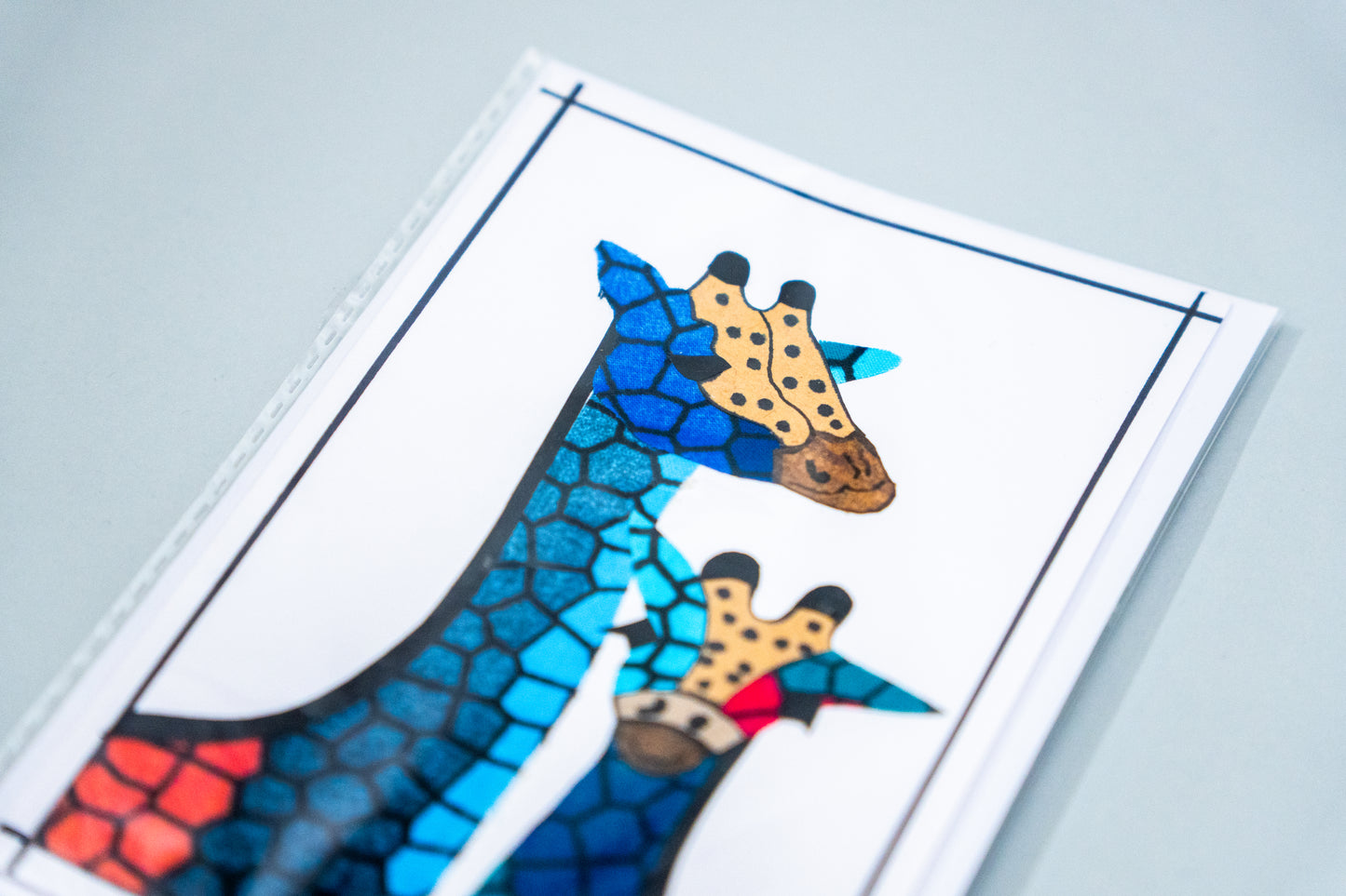 Set 10 handgemaakte kaarten