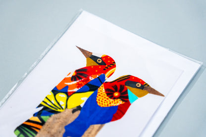 Set 10 handgemaakte kaarten