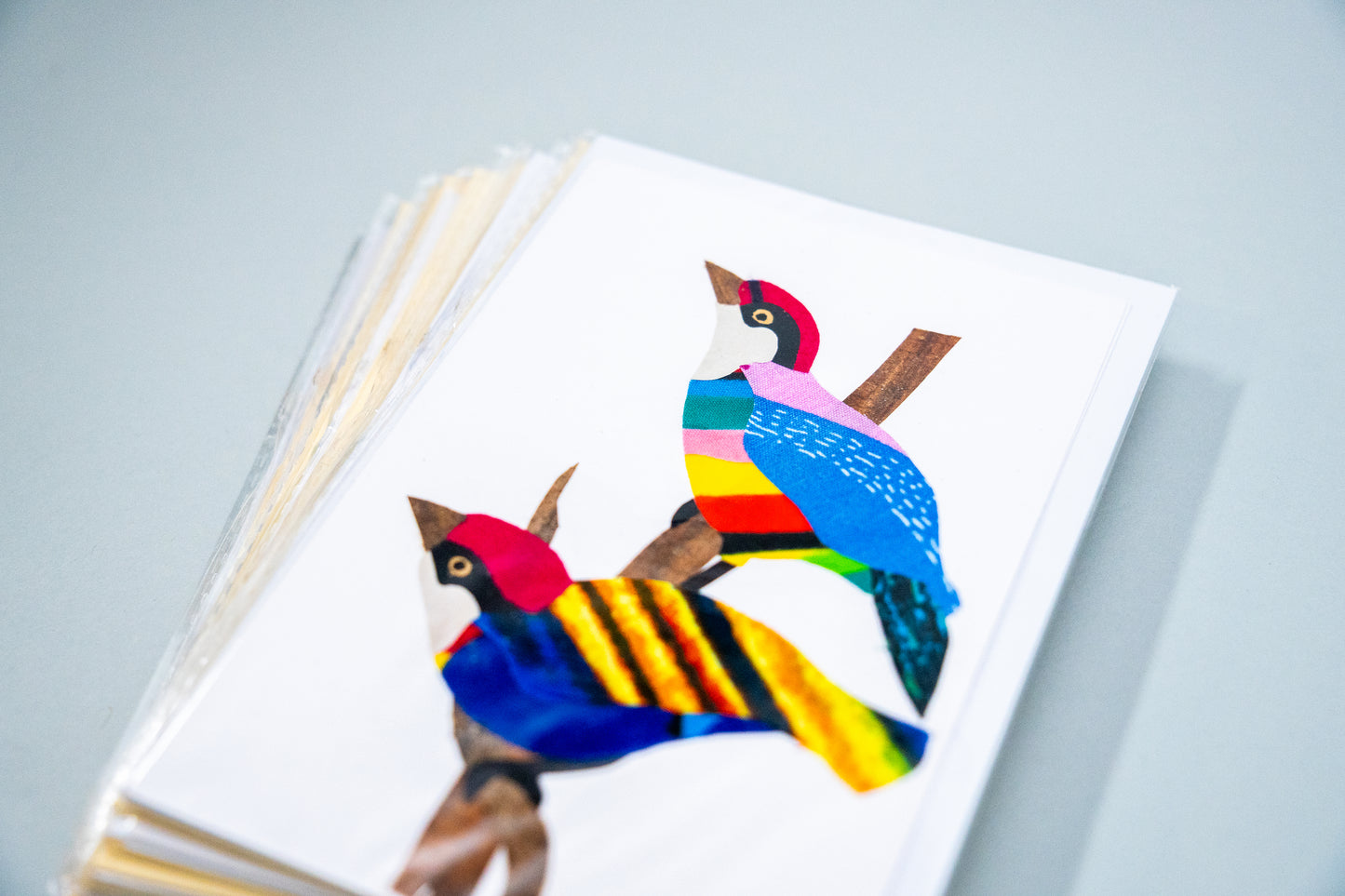 Set 10 handgemaakte kaarten