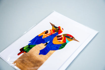 Set 10 handgemaakte kaarten