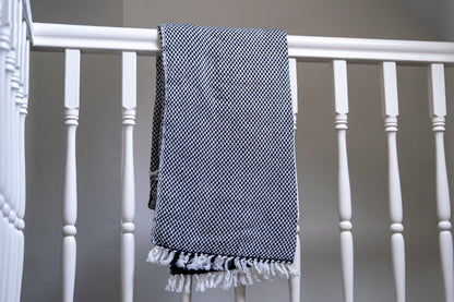 Katoenen Sjaal Maya zwart | bruin | roze | beige