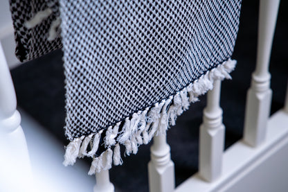 Katoenen Sjaal Maya zwart | bruin | roze | beige