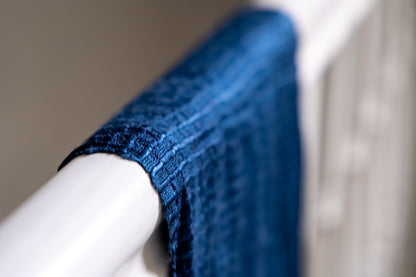 Zijden Sjaal Queen Saba crème | blauw | groen