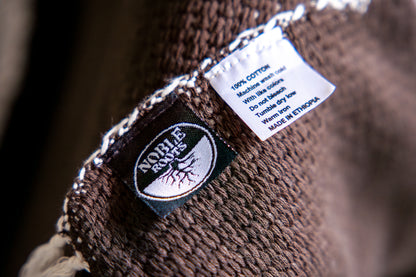 Katoenen Sjaal Maya zwart | bruin | roze | beige