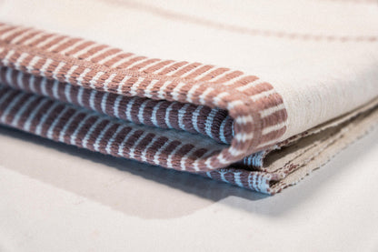 Katoenen handdoek Zuri blauw | roze | taupe | beige