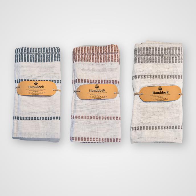 Katoenen handdoek Zuri blauw | roze | taupe | beige